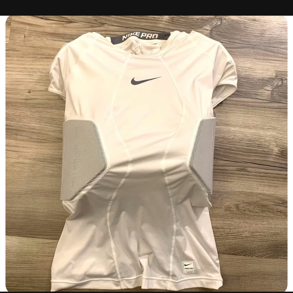 Nike Pro Hyperstrong Compression Mens Football White Top size M